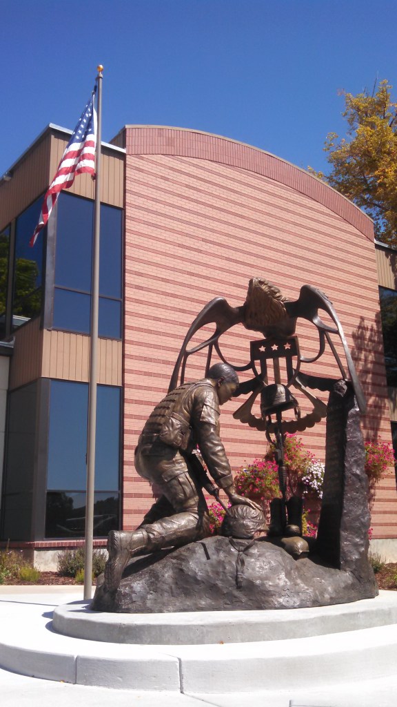 Photo of a statue outside of the museum.