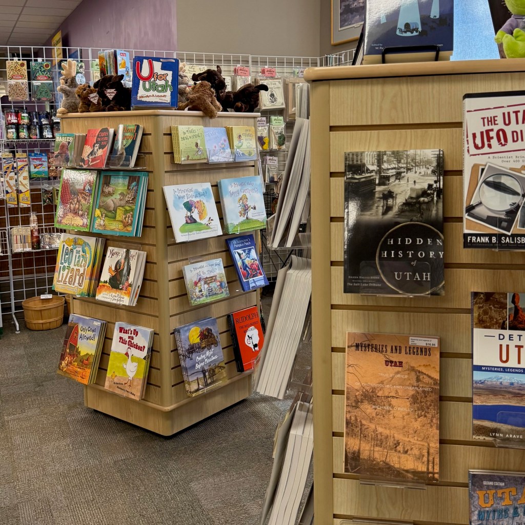 Photo of a part of the museum gift shop