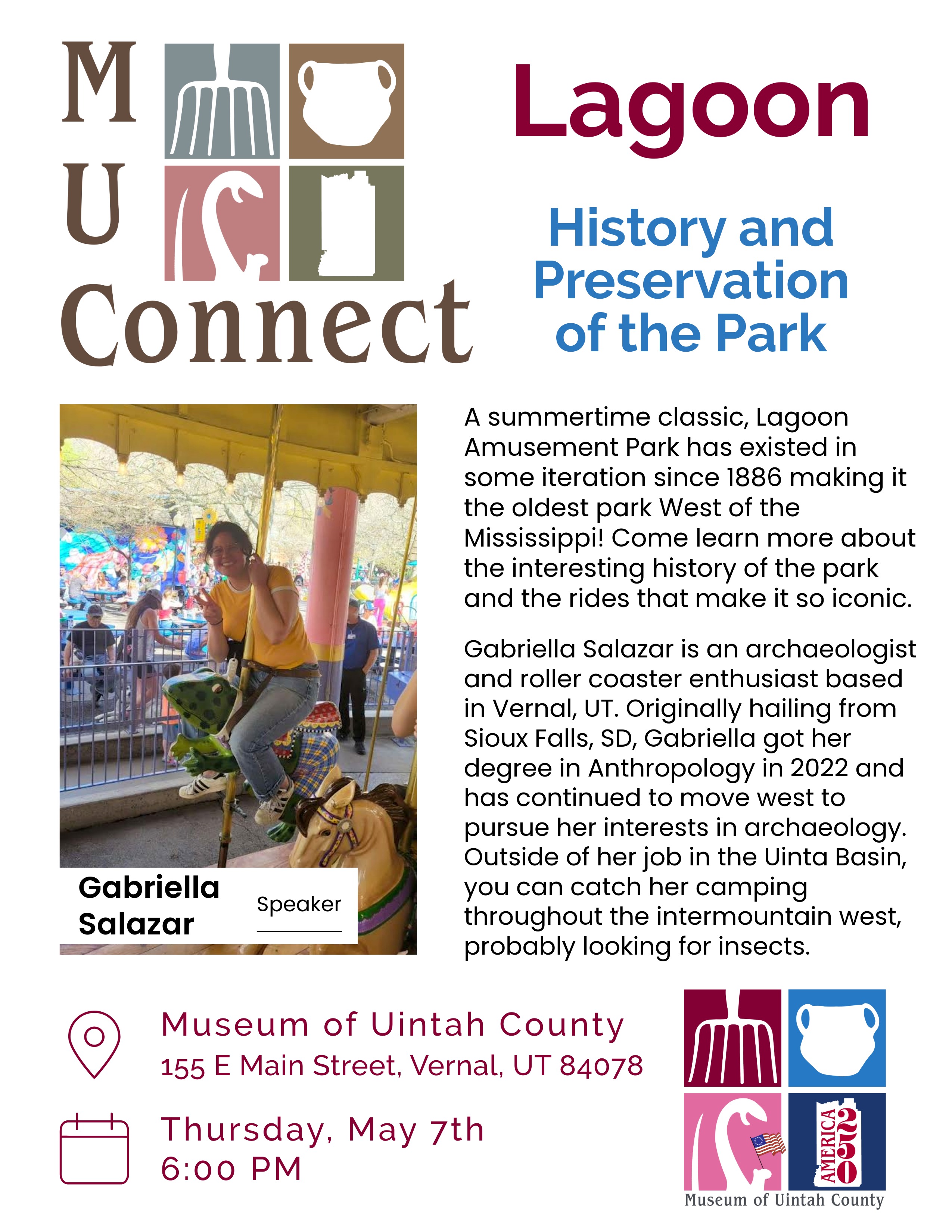 Event flyer with a white background