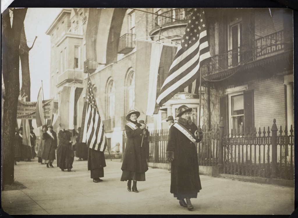 Photograph, National Woman’s Party march for woman’s
suffrage, Washington, D.C. February 14, 1917